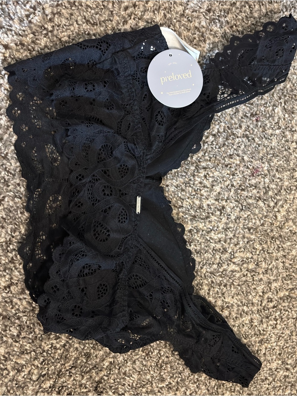 Women's Black Lace Bralette - Gilly Hicks